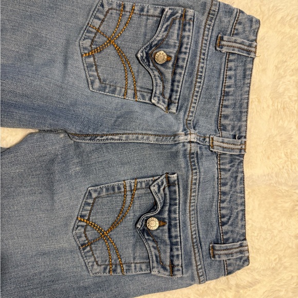 So Wear It Declare It Light Blue Jeans with Gold Accents - Picture 3 of 7